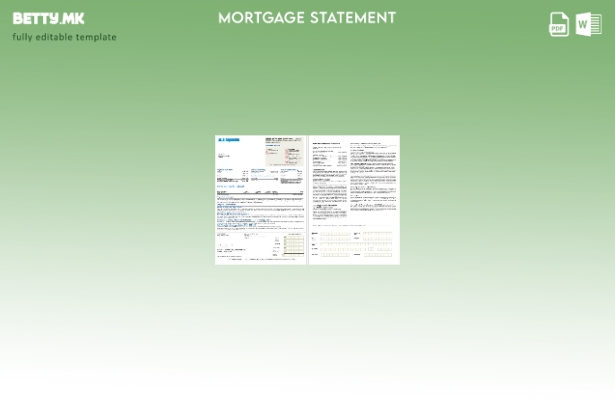 Извод за хипотека на Узбекистански Aloqabank во модерен стил во Word и PDF форма